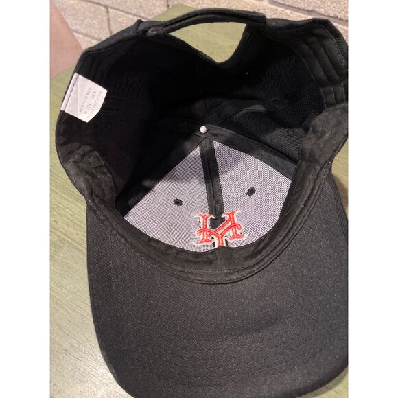 New York Mets Black Baseball Cap With Red Embroidered Logo Adjustable Fit 90% Ac - Picture 5 of 6